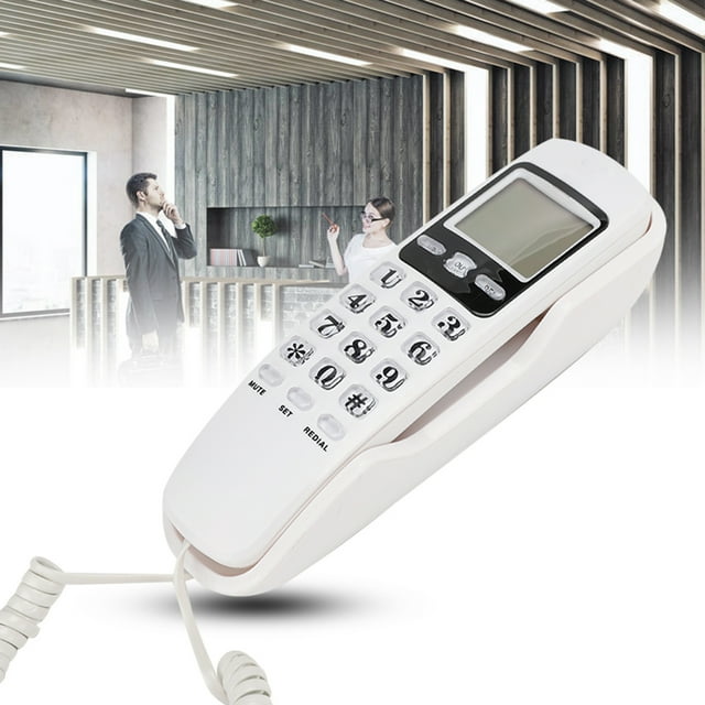 Teléfono Fijo, KX T888CID Teléfono con Identificador de Llamadas Teléfono de Sistema Dual Altamente Versátil