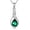 05-emerald, variant on Teardrop Birthstone Necklace for Women 925 Sterling Silver Infinity Created Gemstone Pendant Necklaces Christmas Birthday Jewelry Gifts for Wife Mother Her, 18"+2"