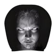 thumbnail image 2 of 2PCS Ghost Face Headrest Covers, Scary Face Printing Auto Seat Universal Elastic Models Headrest Protector, Funny Scary Headrest Covers for Cars Vehicles Trucks Daily Halloween Decor, 2 of 9