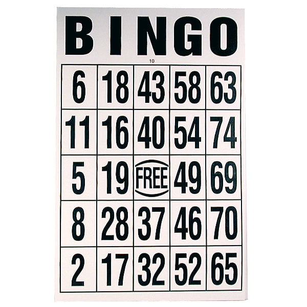 Pack of 84 Royal Bingo Supplies Jumbo 5.25" x 3.25" Bingo Calling Cards 