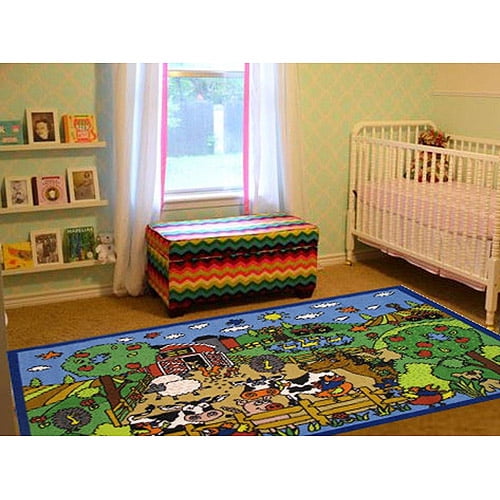 Fun Rugs Happy Farm 39" x 58" Rug
