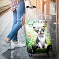 thumbnail image 3 of Boston Terrier Hello Spring Time Flower Floral Nature Travel Luggage Cover Gentleman Dog Lover Gifts Suitcase Dust Protective Decor - 02031, 3 of 5