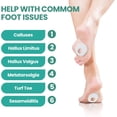 thumbnail image 3 of Welnove Felt Callus Cushion Pads, Protects Shoes, Foot, Heel and Toes from Rubbing and Friction,Oval Shape Design, 84 Count, 3 of 7