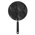 thumbnail image 4 of Non Stick Frying Pan with 4 Hole Household Aluminum Breakfast Frying Pan with Handle Kitchen Utensils 24.5cm Multipurpose Pancake Pan for Home Kitchen, 4 of 5