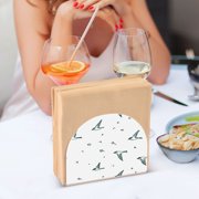 Flying Birds Pattern Thick U Shape Acrylic Napkin Holder Non Slip Space Saving for Kitchen