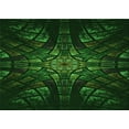 thumbnail image 1 of Ahgly Company Machine Washable Indoor Rectangle Transitional Green Area Rugs, 2' x 5', 1 of 7