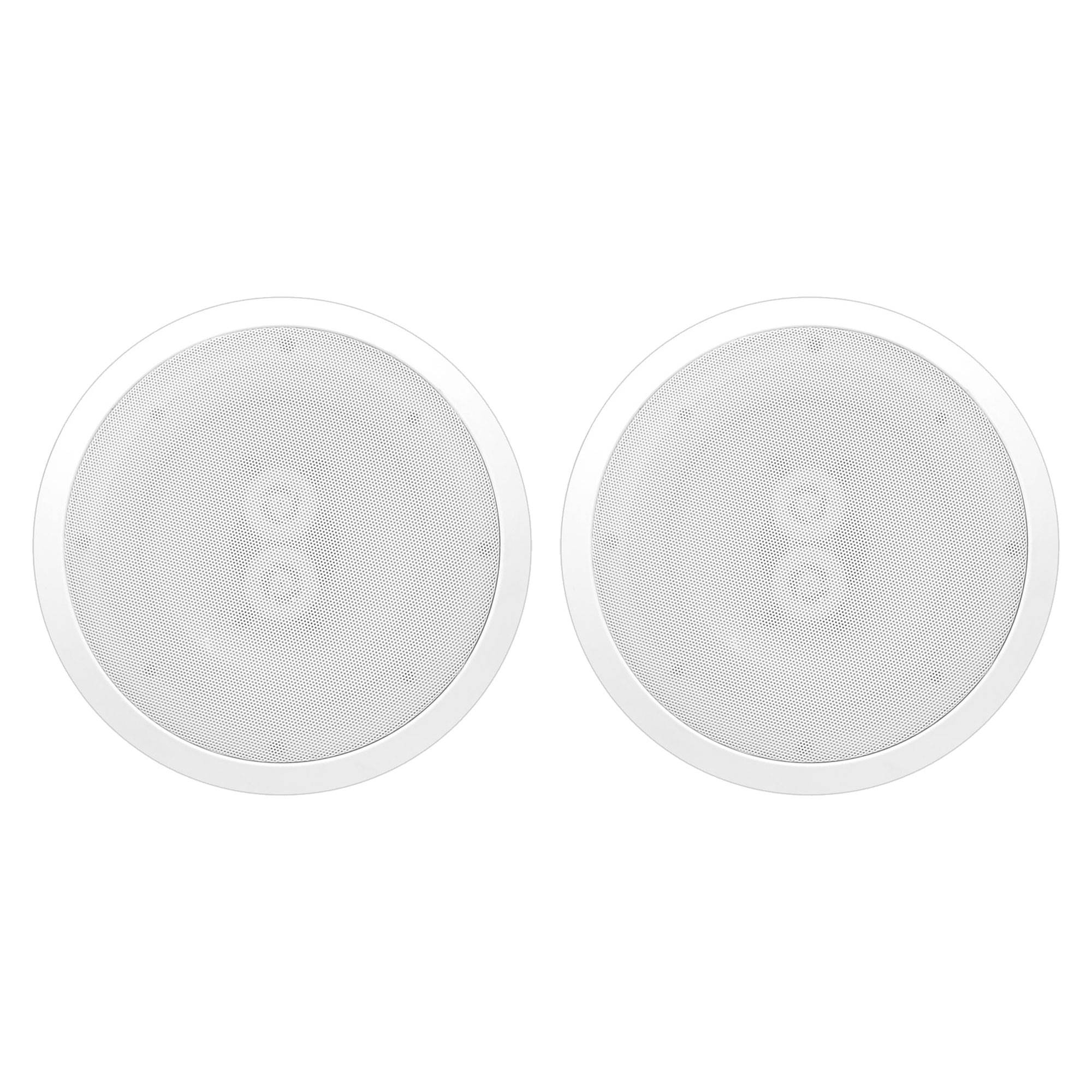Pyle 5.25 Inch 200W Outdoor Ceiling Home Audio In-Wall Stereo Speaker (2 Pack) - image 1 of 5
