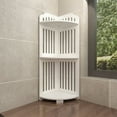 thumbnail image 4 of Mecorevxz Vanity Storage and Organization - White Multi-Layer Storage Shelf,Triangular Bathroom Shelf Corner,Floor Storage Shelf Suitable for Toilet Kitchen, 4 of 7
