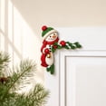 thumbnail image 6 of Qocolcyl Christmas Snowman Door Frame Corner Decor, 2PCS Wooden Holiday Corner Sign, Window Mantel Cabinet Frame Ornament, Xmas Indoor Home Wall Decor, Holiday Party Decoration, 6 of 6