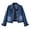 🔥 Dark Blue_New, variant on Collared Long Sleeve Solid Denim Jacket For Women, Classic Front Pocket Casual Jean Outer Coat, Versatile Vintage Layering Outerwear For Spring Fall Daily Street Wear Sky Blue XXL
