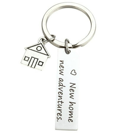 KABOER New Home New Adventures Keychain First Home Housewarming Gift Key Ring