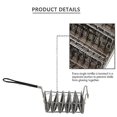 thumbnail image 5 of Taco Fry Basket, Taco Shell Fryer, Holds 6 Shells Fryer Taco Holder Basket with Grip Handle silver, 5 of 5