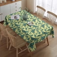 thumbnail image 2 of Yellow Blue Butterfly Pattern Rectangle Tablecloth 60"x84",Waterproof Polyester Rectangle Table Cloth, Wipeable Spillproof Polyester Tablecloth for Dining, Camping, Indoor and Outdoor, 2 of 5