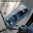 thumbnail image 2 of for iPhone 17 Pro Waterproof Case Compatible with MagSafe, Magnetic Waterproof Full Body IP68 Underwater Case Built-in Screen Protector Military Grade Shockproof Phone Cover with Lanyard, 2 of 7