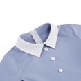 thumbnail image 6 of Xudanell 40s 50s Dress for Kids 1950s Dresses for Girls Collar Rockabilly Audrey Hepburn Prom Tea Party Swing Dress with Belt (Blue, 8-9 Years), 6 of 9