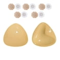 thumbnail image 3 of asddcavvf Coussinets de Poitrine Auto-Épaissis en Forme de Trois Cœurs Triangle Double Brossé, 3 of 7