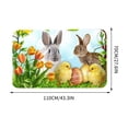 thumbnail image 2 of Alfombras de baño, alfombras para sala de estar, alfombra de área, tapete de baño La alfombra está decorada con huevos de conejito de Pascua Artículos decorativos, 2 of 6