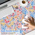 thumbnail image 2 of Long Mouse Pads for Desk,Pink Pioneer Flower Pattern Desk Mats on Top Of Desks, Desk Mouse Pad Extra Large with 3mm Non-Slip Base and Stitched Edge for Gaming,Office,Work,Home 47.3"x23.6", 2 of 6