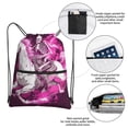 thumbnail image 2 of Sigee Skull White Horse for Drawstring Zipper Backpack ,Waterproof, Durable, Lightweight Gym Bag for Sports, 2 of 5
