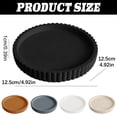 thumbnail image 3 of Round Scalloped Silicone Decorative Tray, Waterproof Non-Slip Vanity Organizer Tray, Shatterproof Countertop Storage Tray for Bathroom Kitchen Coffee Table Entryway Nightstand Dresser Living Room, 3 of 4