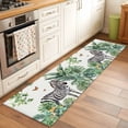 thumbnail image 3 of Tropical Zebra Butterfly Kitchen Runner Rug 2x6 Washable Runners for Hallway Non Slip Watercolor Summer Palm Leaf Large Area Rug Indoor Floor Carpet for Bathroom Laundry Entryway Bedroom Living Room, 3 of 8