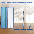 thumbnail image 2 of QUTETN 12 Pack Microfiber Cleaning Pads Compatible with All Bona Mops Replacement Mop Pads Refills for Hardwood & Hard Surface Floors Washable & Reusable, 2 of 7