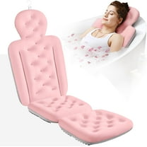 Full Body Bath Pillow for Bathtub, Thick Bathtub Cushion with Laundry Bag, Luxury Tub Pillow for Bath for Headrest Neck and Back Support