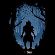 Mens It: Welcome to Derry Pennywise Shadow in the Woods T Shirt