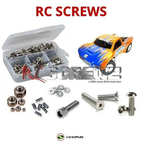 RCScrewZ Stainless Steel Screw Kit tek002 for Tekno RC SCT410 TKR5500 RC Car | SET