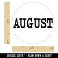 thumbnail image 2 of August Month Calendar Fun Text Self-Inking Rubber Stamp Ink Stamper - Brown Ink - Medium 1 Inch, 2 of 7