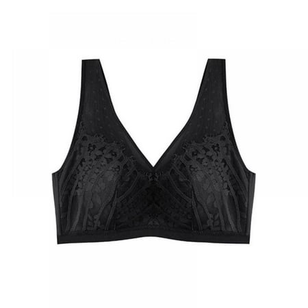 

Women s Wirefree Bra Lace Floral Bra Push Up Plus Size Full Coverage Bra
