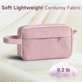 thumbnail image 6 of DAKIMOE Pencil Case Cute Pencil Pouch Corduroy Colored Large Capacity Soft Lightweight Versatile Stationary for Students Teens Adults, Pink, 6 of 11