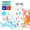 thumbnail image 5 of Skinny Dog Tumbler Cups 20oz Travel Mug Dog Mom Gifts Paw Print Tumbler with Lid for Women, Dog Gifts for Dog Lovers Women Travel Cups Mugs Insulated Drinking Hot or Cold, 5 of 6