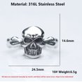 thumbnail image 6 of ZMY Home Stainless Steel Party Jewelry Bone Skull Pinky Ring (11), 6 of 7