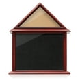 thumbnail image 3 of Reminded Flag and Certificate Shadow Box Display Case fits 3' x 5' Home Flown Flag, Solid Wood Mahogany Finish, 3 of 7