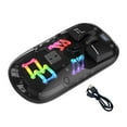 thumbnail image 4 of Bunblic Transparent Mouse LED No Wire Mouse Ergonomic Mice Gamer Mouse with LED Lights BT5.0 for Laptop Home Travel PC Computer Black, 4 of 8