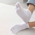 thumbnail image 5 of White Socks 1 Pcs Socks Split Toe Design Separates Toes Bunion and A Bunion Pad Toe Friction and Hallux Valgus, 5 of 5