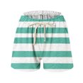 thumbnail image 4 of Camiseta de manga corta con botones y cuello redondo para mujer, camiseta Sexy de verano a la moda, pantalones cortos estampados a rayas con bolsillo y cintura elástica Pompotops ulkah937190, 4 of 5