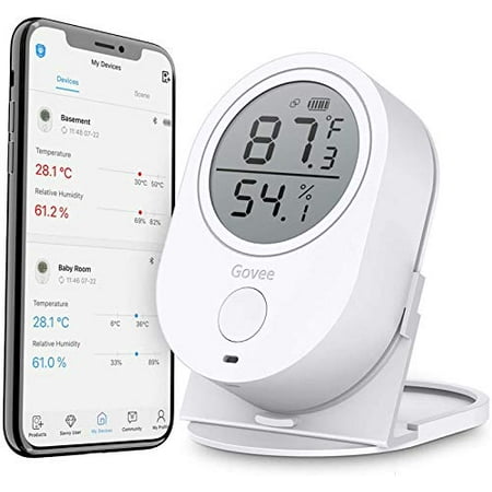 Hygromètre de thermomètre WiFi Govee, capteur de température d'humidité  intérieure intelligent