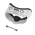 thumbnail image 7 of Rechale Cooling Fan Face Cover for Meta Quest 3 VR Headset Accessories -Ultra-Quiet Turbo Cooling, Breathable Memory Foam Cushion, Adjustable RGB Lighting,Ergonomic Fit for Extended VR Gaming (White), 7 of 7