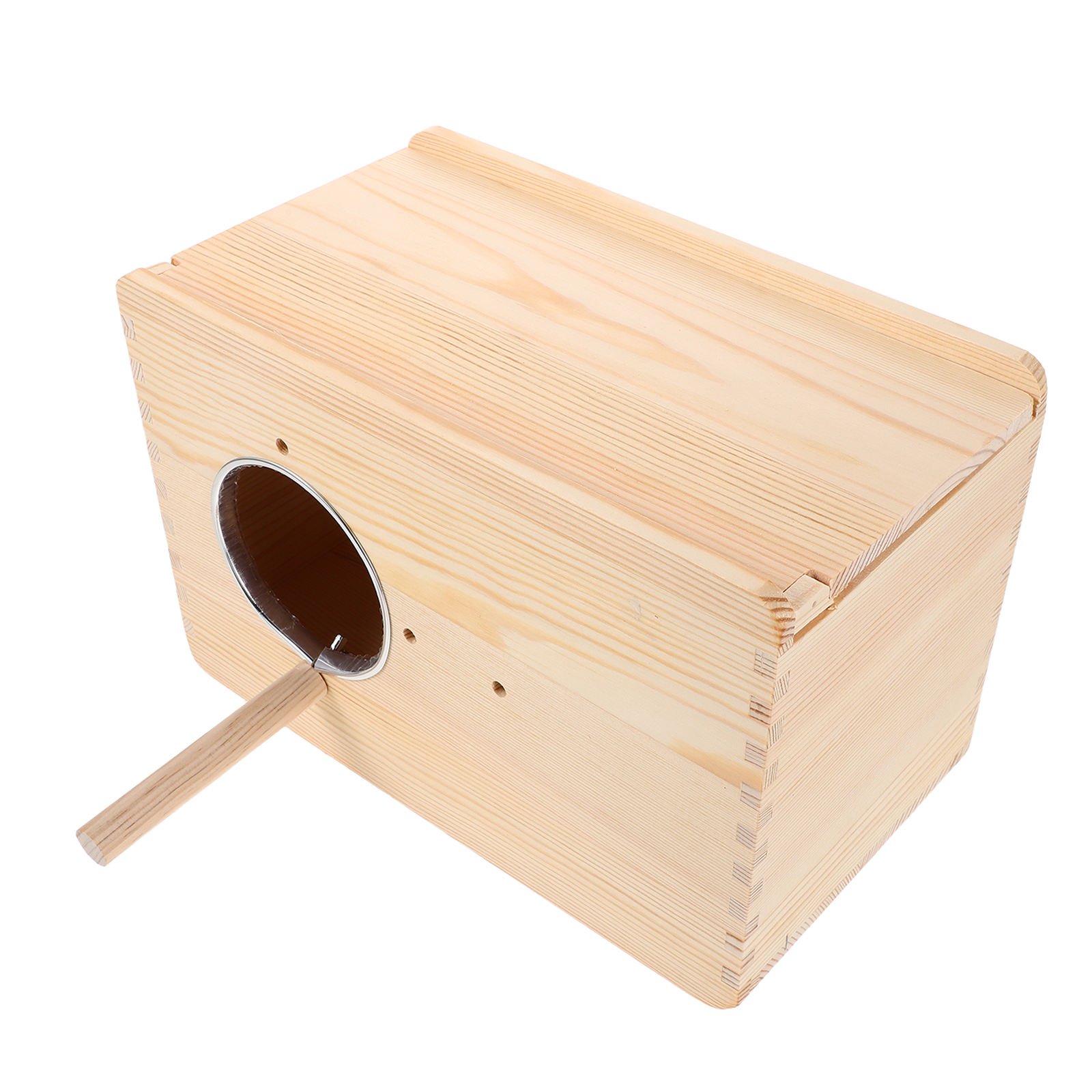 OFFIGAM Wooden Parakeet Breeding Box Light Yellow for Small Birds Comfort