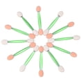 thumbnail image 3 of 100PCS Disposable Dual Sides Eye Shadow Sponge Applicator Eyeshadow Brushes Makeup Brush (Green), 3 of 5
