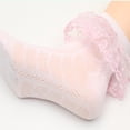 thumbnail image 7 of LYMAYTER 5 Pack ‌Baby Girls Socks Ruffle Eyelet Mesh Ankle Soft Dress Kids Princess Socks 1-12Y, 7 of 7