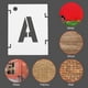 thumbnail image 5 of Plantillas Reutilizables de Letras y Números Uxcell con Anillo de 3 Pulgadas, 5 of 7