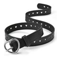 thumbnail image 4 of QNEY Children Faux Leather Belt Kids Cute Peach Heart Buckle Belts Girls Waist Belt, 4 of 5