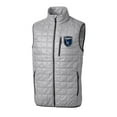 thumbnail image 2 of Men's-Cutter & Buck  Gray San Jose Earthquakes Rainier PrimaLoft Eco Insulated Full Zip Puffer Vest, 2 of 3