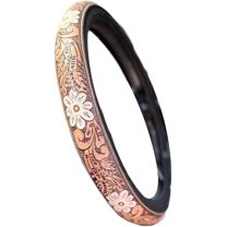 Steering Wheel Cover Cowboy Decoration Non-Slip Wear Resistant Wheel Protector, 15 Inches