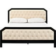 thumbnail image 3 of Modway Tommy Tuffted Button Queen Bed in Black, 3 of 4