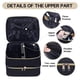 thumbnail image 3 of Estuche de maquillaje portátil de doble capa TANPADUAJI, negro, 3 of 7