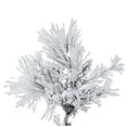 thumbnail image 5 of Vickerman 7.5' Flocked Alberta Artificial Christmas Tree, Warm White LED Lights, 5 of 5